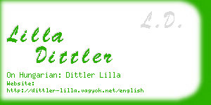 lilla dittler business card